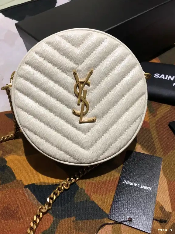 BAG VINYLE ROUND CAMERA YSL 0627